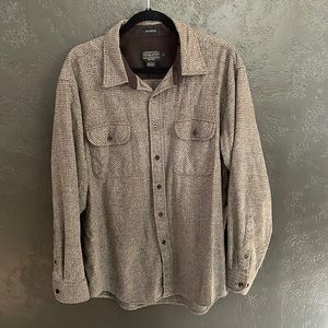 Brown/Grey flannel wool Pendleton button down